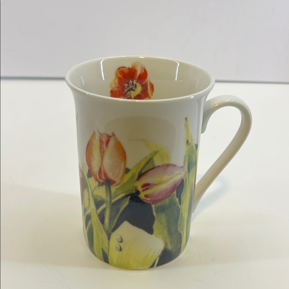 Pine Ridge Art - Tulips on Parade by M. Kutsukake Coffee Mug Tea Cup